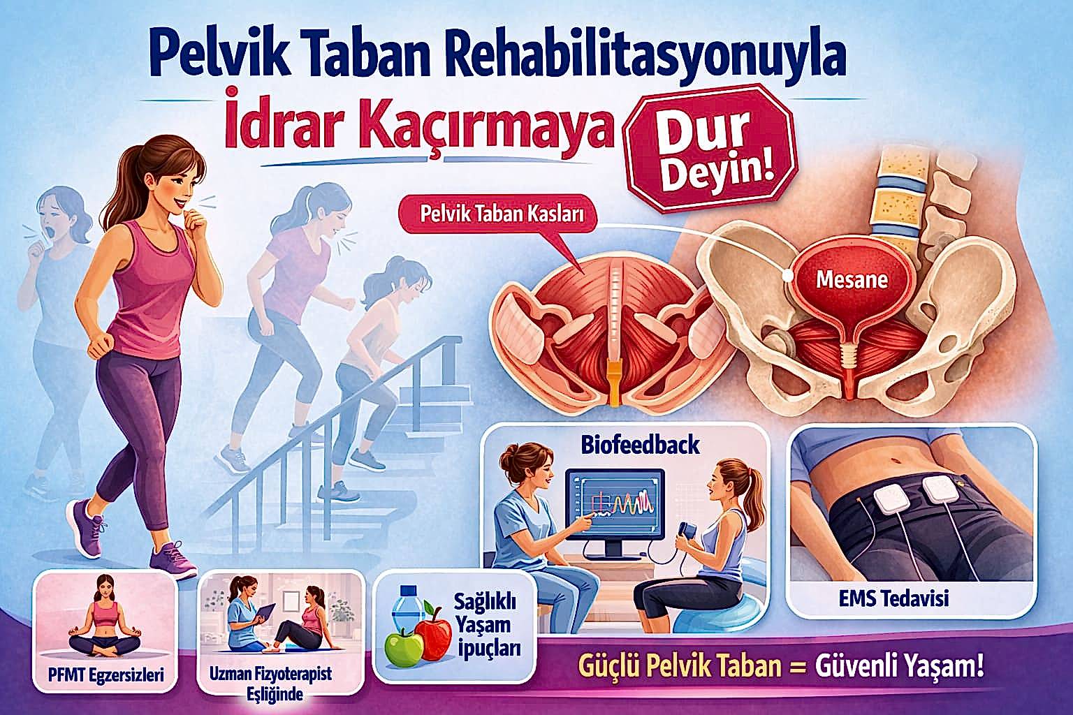 Pelvik Taban Rehabilitasyonuyla İdrar Kaçırmaya Dur Deyin